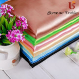 Shiny Solid Dyed Polyester Satin Fabric for Garment