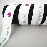 25mm Soft Plush Back Screen Printed Elastic Band for Waistband