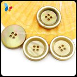 18mm Four Holes Nature Round Mop Shell Button for Suit