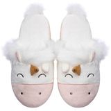 Unicorn Animal Slippers Indoor Outdoor Women Slippers Cozy Plush Home Shoes Cute Fluffy Girls Slippers & Children's Slippers