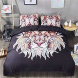 Cheap Christmas Microfiber Polyester 3D Print Lion Bedding Sets
