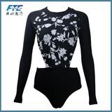 One Piece Flora Print Sexy Bikini