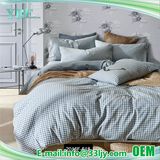 Blue Cotton Check Cheap Hotel Cotton Bedding