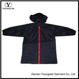 Hooded Polyester Black Raincoat for Teen Boys