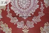 Red Jacquard Fabric Sofa Fabric with Nonwoven Backing (fth31860A)