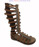 Plus Size Comfortable Gold Gladiator Heels Sandals Shoes