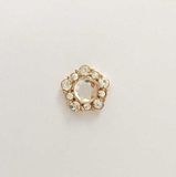 Pearl&Crystal Rhinestone Button for Wedding Dress, Pearl Brooch