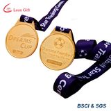 Factory Customized Gold Football Medal Wholesale