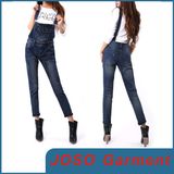 Ladies Vintage Denim Suspender Trousers (JC1106)