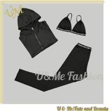 Customise Strapless Yoga Wear Bra Set Ladies Gym Sportsuit