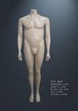 Fat Male Fiberglass Mannequin