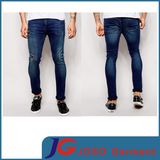 Dark Blue Skinny with Rip and Repair Men Jeans (JC3298)