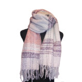 Ladies Soft Boucle Woven Blanket Scarf