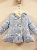 Bella Baby Girls Padded Clothing Hooded Padded Coat Outerwear Kids Down Jacket