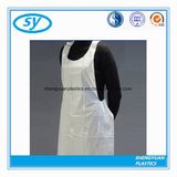 Plastic White Kitchen PE Apron for Adults