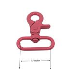 1.5inches Bag Parts Metal Snap Hook Pink Color Hook Swivel Snap Hook