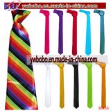 Woven Tie Skinny Plain Satin Tie Necktie Party Supplies (B8166)