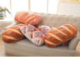 Creative 3D Simulation Bread Pillow Office Back Lumbar Plush Cushion