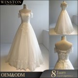 Top Quality China Factory off Shoulder Wedding Dress Make in China