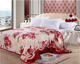Flower Printed Super Soft Flannel Fleece Blanket