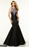 Halter Party Prom Gowns Beading Buttons Evening Dresses Y2029