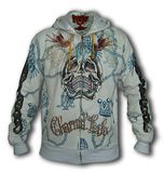 Printing Gold Beaded Hoody Sweat Shirt (SW--724)