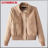 Fashion Women's PU Jacket for Winter Wear in Solid Color
