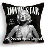 Sexy Square Marilyn Monroe Design Decor Fabric Cushion W/Filling