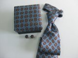 Wine Dotty Colour Men's Woven Silk Neckties with Gift Box