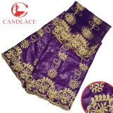 Candlace 2017 Newest African Bazin Fabric with Matching Blouse