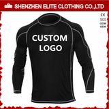 Custom Men Printed Polyester Lycra Compression MMA Rash Guard (ELTRGJ-4)