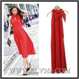 Fashion Apparel Clothes Garment Women Party Cocktail Evening Red Jumper Dress Wholesale