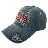 Washed Jeans Dad Hat Cap with Logo Gjdm1102