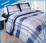 Vintage Navy Stripes Polyester Duvet Cover Bedding Set