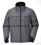 Men Jacket Softshell Breathable Workwear with Reflective Strips