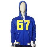 Newest Solid Men's Print Hoody Fleece Jacket