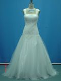 Real Made Sample off Shoulder Lace Beaded Wedding Dresses (WD0073)
