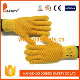 Ddsafety 2017 Orange PVC Dotted Work Glove