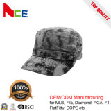 High Quality Camo Cotton Army Military Cap with Printing Logo