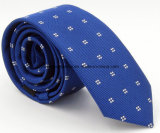 High Quality Blue Striped Polyester Necktie