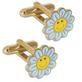 Cute Gift Customized Flower Shape Cuff Link