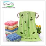 Soft Flower Pattern Printed Bath Towel with Different Colors