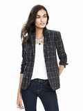 Window Pane Print Ladies Fashion Blazer