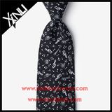 Perfect Knot 100% Silk Printed Ties with Musical Designs