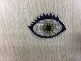 Garment Accessory PU Embroidery Beading Eyes Patch