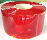 Standard Transparent Red Frame Warning PVC Strip Door Curtain