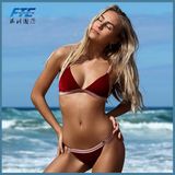 Wholesale Sexy Bikini Custom Two-Piece Velvet Bikini with label