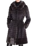 Luxury Edition Faux Hooded Long Mink Coats Wholesale