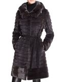 Luxury Edition Faux Hooded Long Mink Coats Wholesale