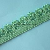 14mm Custom Color Satin Lace Edge One Side Picot Nylon Spandex Delicate Elastic